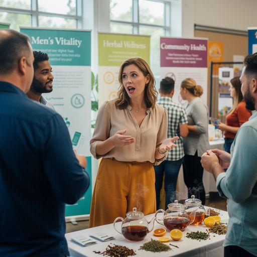 Muškarac uživa u šalici čaja, ističući osjećaj snage i vitalnosti.